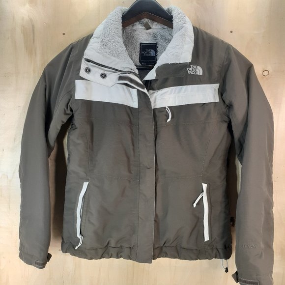 The North Face Jackets & Blazers - Women's The North Face HyVent Jacket Green and White (Missing Hood) - Med